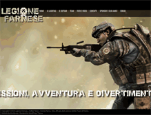 Tablet Screenshot of legionefarnese.net